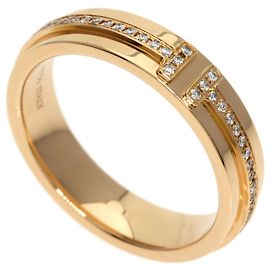 Anillo estrecho de diamante T de Tiffany & Co. en oro rosa de 18K
