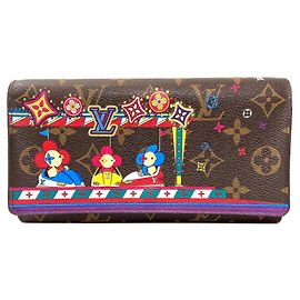 Cartera larga de lona Monogram Louis Vuitton