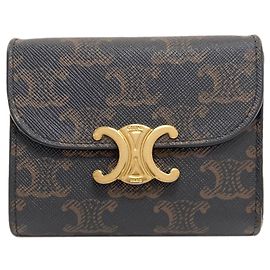 Céline Portafoglio bi-fold Celine Triomphe con patta