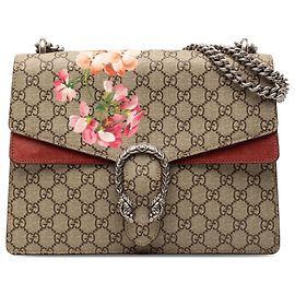 Bolso de Hombro Gucci Beige Mediano GG Supreme Blooms Dionysus