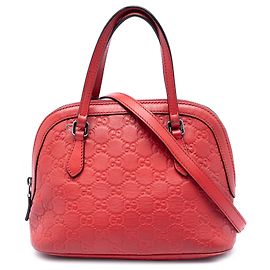 Borsa a mano mini Guccissima rossa di Gucci