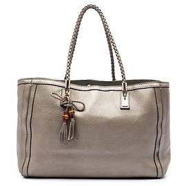 Borsa Bella in pelle grana metallica dorata Gucci