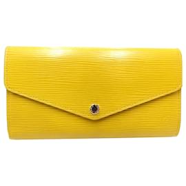 Louis Vuitton Yellow Epi Sarah Long Wallet