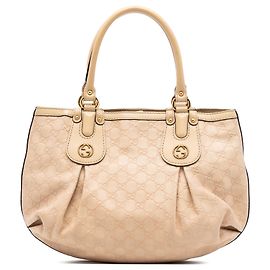 Bolso Tote Scarlett Guccissima Beige de Gucci