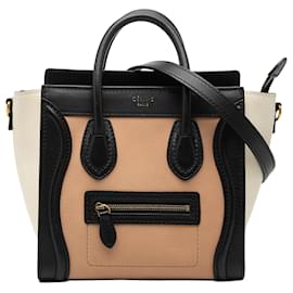 Céline Borsa da viaggio Celine in pelle tricolore marrone Nano
