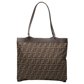 Fendi Braune Zucca Canvas Tote