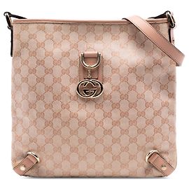 Gucci Pink GG Kristall Abbey D Ring Umhängetasche
