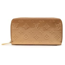 Cartera Larga Zippy en Vernis Monograma Dorado Louis Vuitton