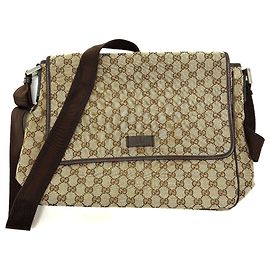 Borsa a mano in tela GG beige Gucci