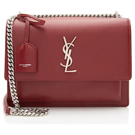 Borsa a Spalla Media Monogram Sunset in Pelle di Vitello Grana Saint Laurent