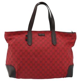 Gucci Original Zip GG Canvas with Leather Large