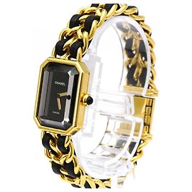 Reloj Chanel Premiere Rock de cuarzo, metal chapado y cuero 20