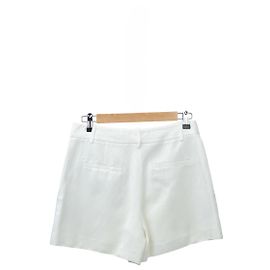 Pantalones cortos mini blancos de lino y seda Nili Lotan
