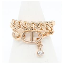 Hermes Mix and H Ring in 18K Pink Gold - Hermès