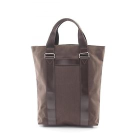 Braune Canvas- und Leder-Tote-Bag von Salvatore Ferragamo