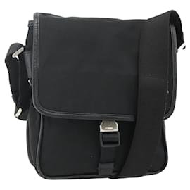 Borsa a Spalla PRADA in Nylon Pelle Nera Argento Autentica ka4132A