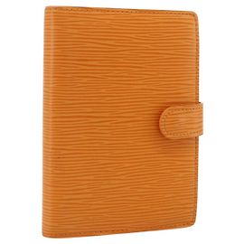 LOUIS VUITTON Epi Agenda PM Day Planner Cover Mandarin R2005H LV Auth 168879A