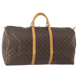 LOUIS VUITTON Bolsa Boston Monogram Keepall 60 M41422 LV Auth BSZ530 - Louis Vuitton