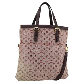 LOUIS VUITTON Borsa Mini Franoise Monogram 2way Ciliegia Rossa M92210 LV Auth ka4102