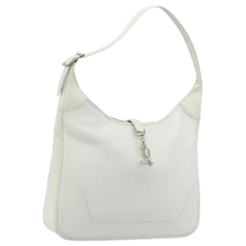 Hermès HERMES Borsa a Spalla Trim 35 in pelle Togo Bianco Argento Auth 176262A