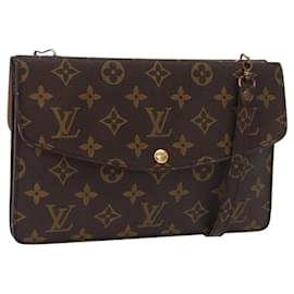 LOUIS VUITTON Borsa a Spalla Monogram Double Rabat M51815 LV Auth 176861