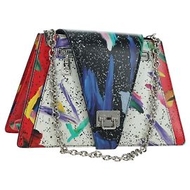 LOUIS VUITTON Bolsa de Ombro Trapeze Couro Multicolorido M53791 LV Auth ARZ866SM