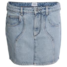 Falda mini de denim azul Isabel Marant
