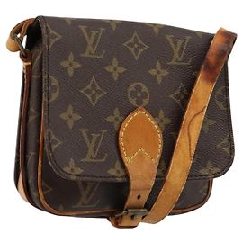 LOUIS VUITTON Borsa a Spalla Monogram Cartouchiere PM M51254 LV Auth ka4092