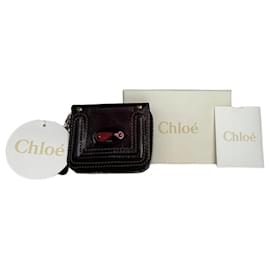 Cartera de cuero Chloé Paddington vintage burdeos