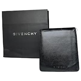Vintage Givenchy Saffiano Leder Bifold Geldbörse Schwarz