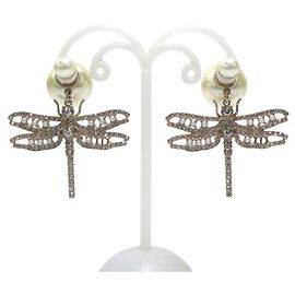 Orecchini a goccia design libellula Christian Dior