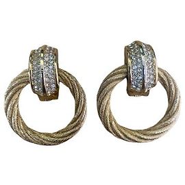 Orecchini a cerchio Christian Dior con Swarovski