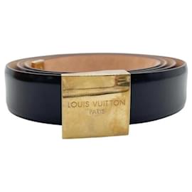 Cinturón estándar de cuero marrón Louis Vuitton