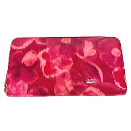 Louis Vuitton Pink Ikat Flower Zippy Geldbörse