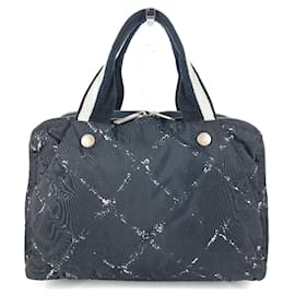 Borsa a mano con logo della vecchia linea di viaggio Chanel