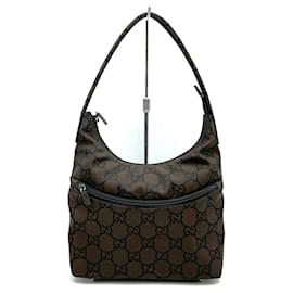 Borsa a mano/borse a spalla in nylon marrone Gucci