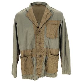 Blazer Issey Miyake pour homme en coton vert