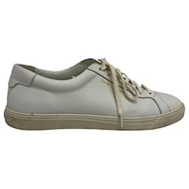 Saint Laurent Andy Low-Top Sneakers aus weißem Kalbsleder - Yves Saint Laurent