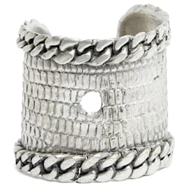 Yves Saint Laurent Bracelet Manchette YSL Tom Ford Silver Metal Warrior Cuff
