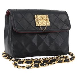 Chanel Vintage Square CC Flap Quilted Lambskin Medium