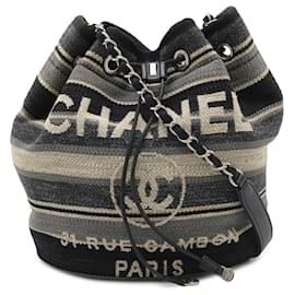Borsa a Spalla Deauville Border di CHANEL - Chanel