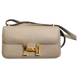 Hermès Constance Orizzontale Grigio Elefante Pelle Epsom Fibbia Oro