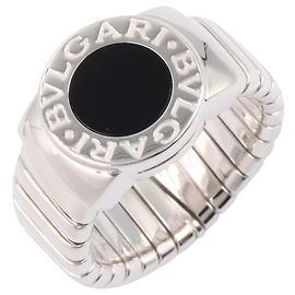 Bulgari Bvlgari Onyxring aus Weißgold