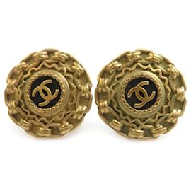 Orecchini a clip in metallo dorato Chanel