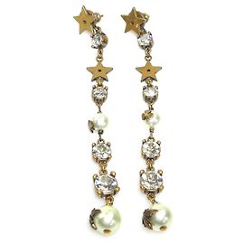 Orecchini a perno in oro e bianco Christian Dior