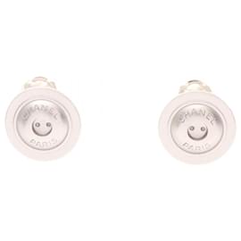 Orecchini a clip in acciaio inossidabile argento Chanel
