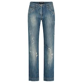 Vaqueros de denim Dolce & Gabbana corte recto azul