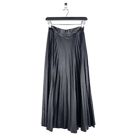 Maison Martin Margiela Falda maxi plisada de cuero sintético MM6 Maison Margiela