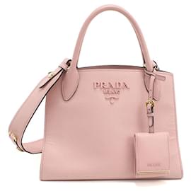 Prada Rosa Saffiano Leder Tote Bag 1BA156