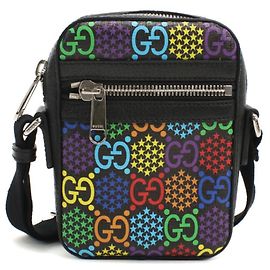 Borsa a Spalla in PVC Nero Gucci
